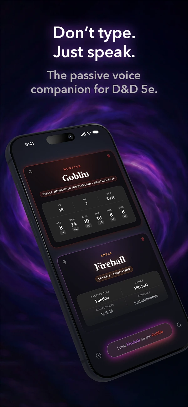 Incant home screen on iPhone