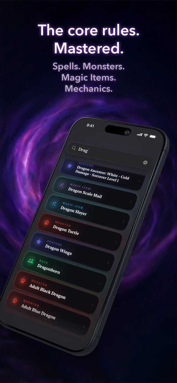 Incant search on iPhone